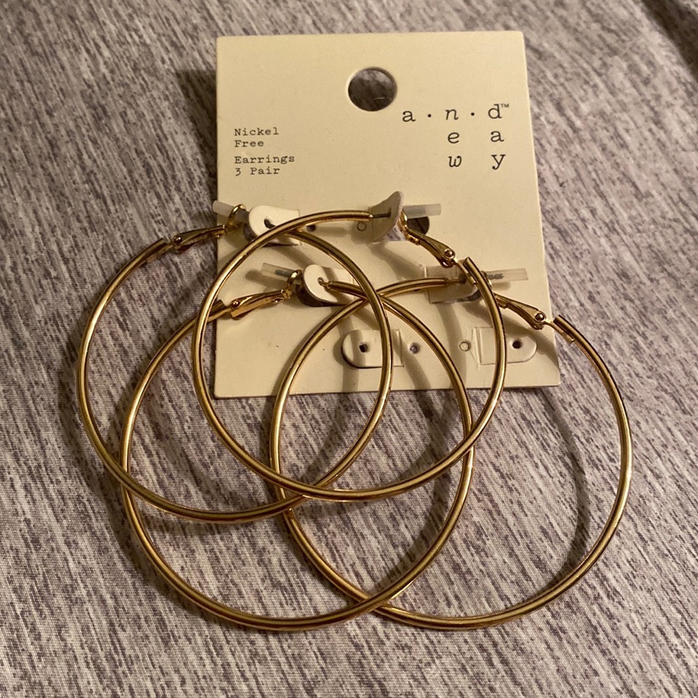 Nickel free hoop earrings!